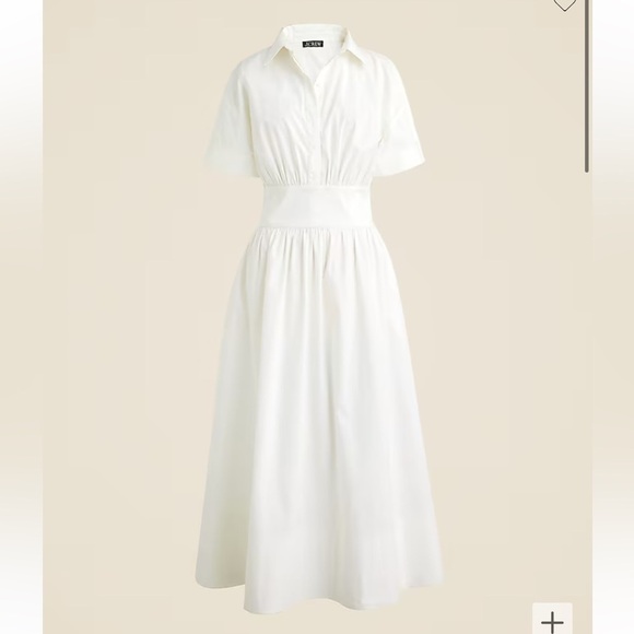 J Crew Fitted-waist shirtdress in stretch cotton poplin BY926 - Picture 1 of 2